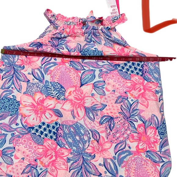 Lilly Pulitzer Carolane Dress Style: Pink Isle snappy turtle LPBOX2-26 - Picture 7 of 11